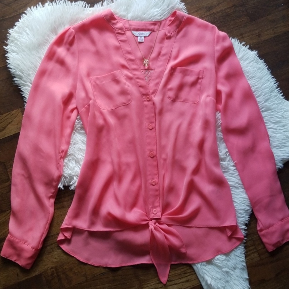 Candie's sheer blouse